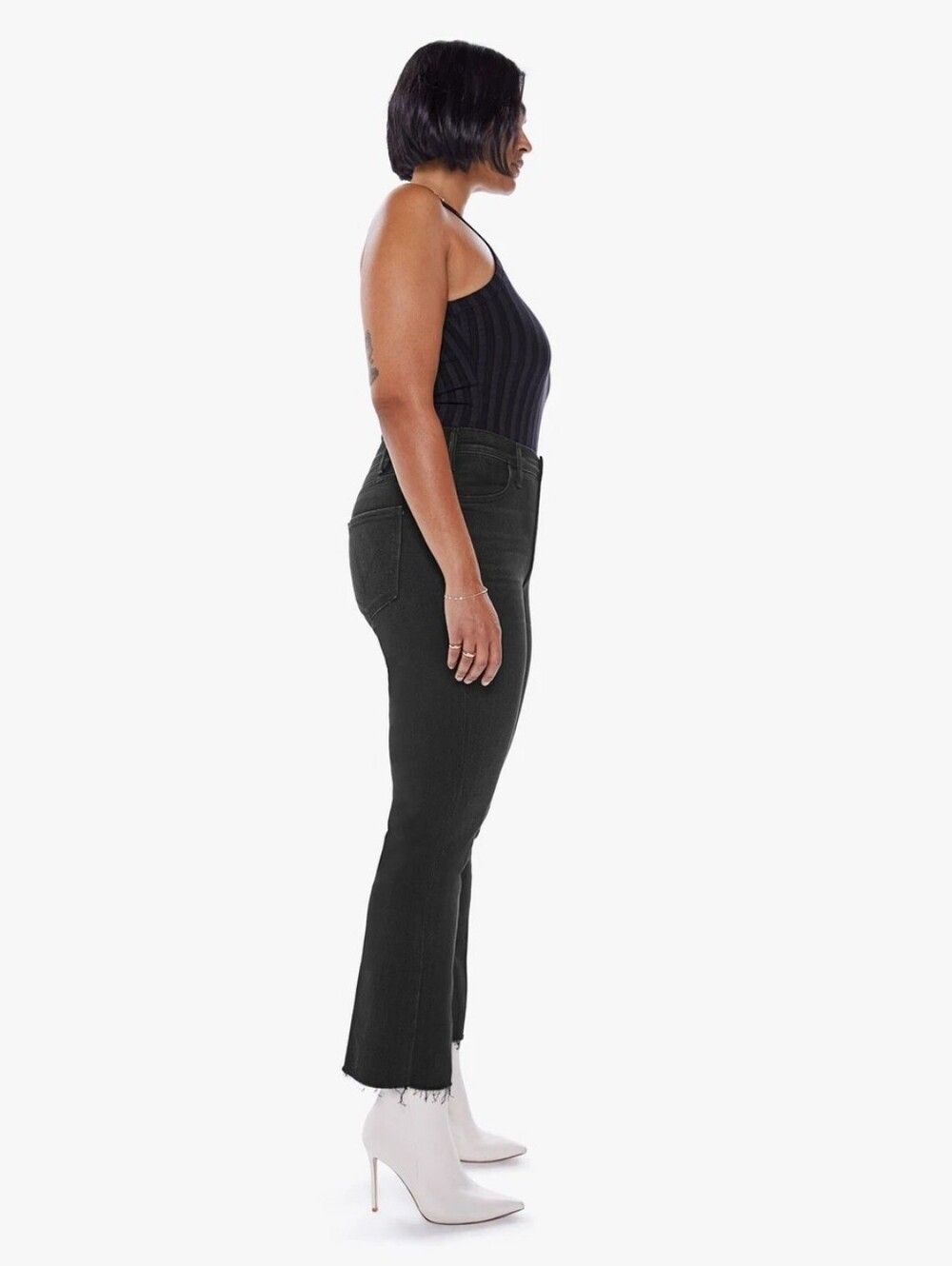 Mother The Hustler Ankle Fray Wash In Encounters At Night Size 33